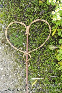 Herz- Gartenstecker